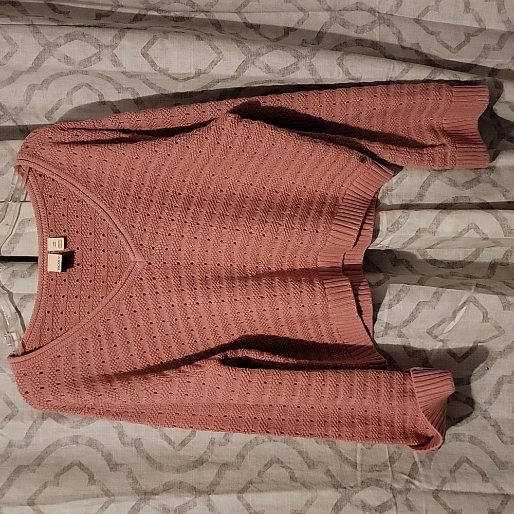 Women's Roxy 'do you good' pink sweater XL.